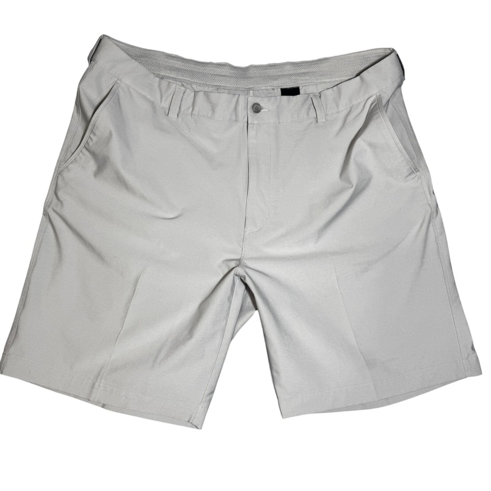 Greg Norman ML75 Protek Golf Shorts Mens 40 Gray Stretch‎ Performance ML750S160